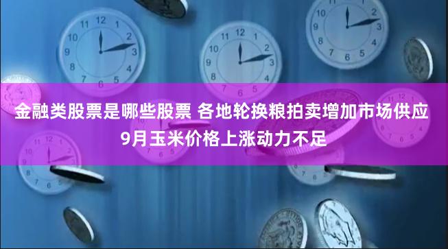 金融类股票是哪些股票 各地轮换粮拍卖增加市场供应 9月玉米价格上涨动力不足